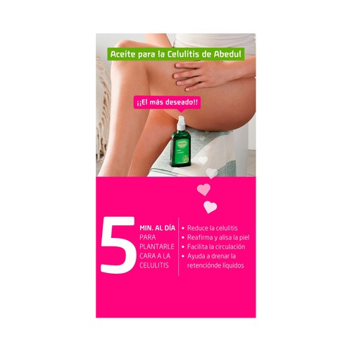 WELEDA Aceite reafirmante y alisante de la piel (accón anticelulítica), con extracto de Abedul 100 ml.