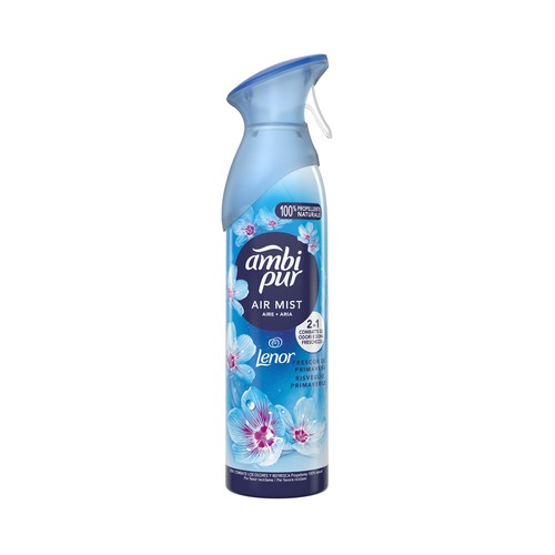 AMBIPUR Air mist Ambientador en spray con aroma a frescor primaveral 185 ml.