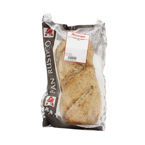 Hogaza de pan con cereales con masa madre de Fabricación Propia, 400g.