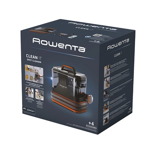 Limpiatapicería ROWENTA CLEAN IT, 400W, 13,5 kPa, incluye sistema de autolimpieza
