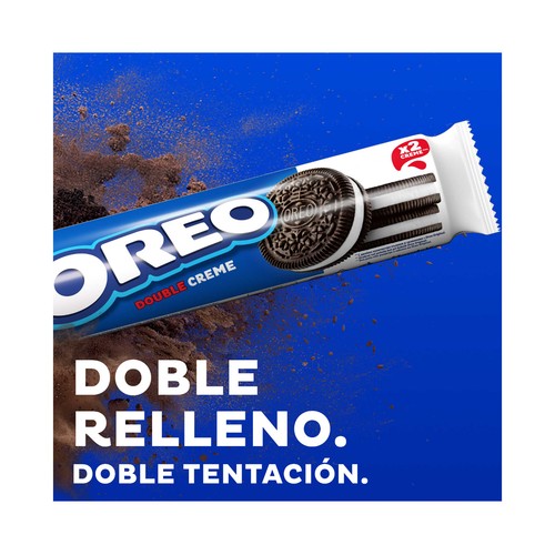 OREO Galletas de cacao con relleno doble de crema de vainilla 157 g.