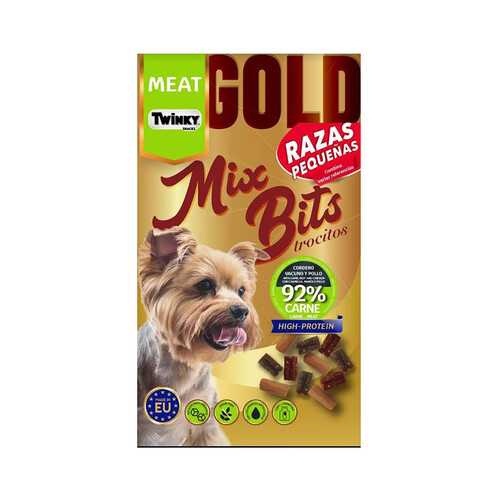 Snack para perro mixbits de vacuno y pollo Twinky PROSANDIMAS 60 g.