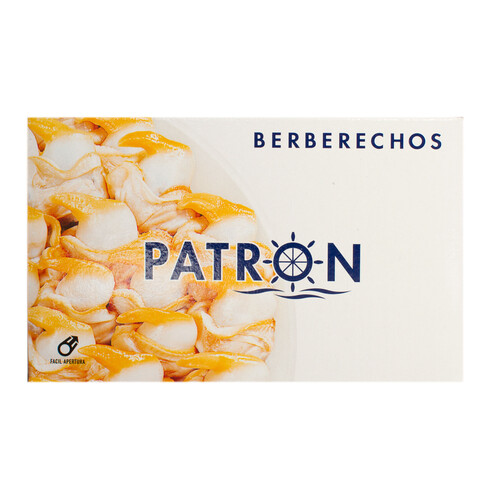 PATRON Berberechos pequeños al natural lata de 63 g.