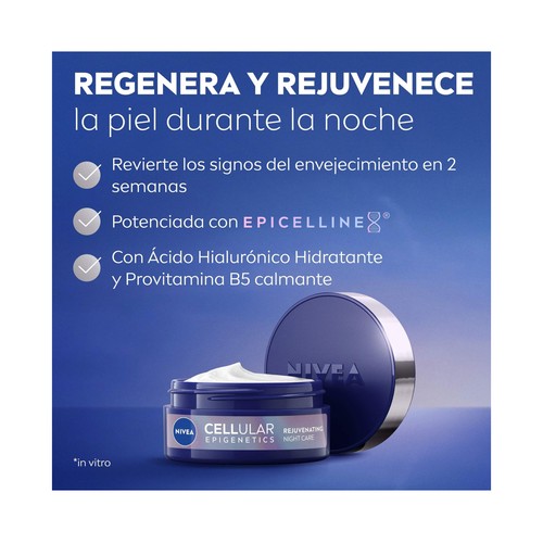 NIVEA Cellular epigenetics Crema de noche rejuvenecedora con Provitamina B5 50 ml.