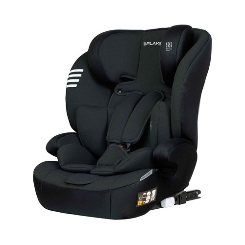 Silla auto PLAY Scout I Size (40 a 150 cm), altura ajustable, respaldo reclinable en 4 posiciones, arnés de seguridad 5 puntos, color negro