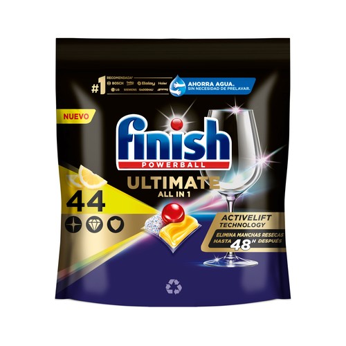 FINISH Utimate lim. capsulas lavavajillas 44 uds.