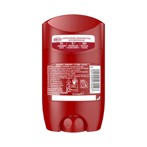 OLD SPICE Captain Desodorante en stick para hombres con acción anti manchas 2 x 50 ml.