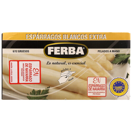 FERBA Espárragos blancos 6-12 piezas FEBRA 250 g.