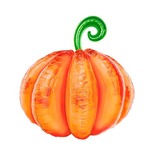 Globo foil 1 unidad, calabaza 3D 39x39cm. OH YEAH