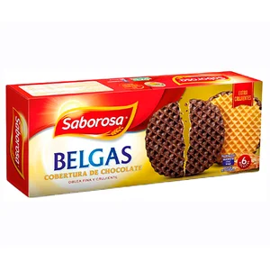 SABOROSA Galletas belgas con cobertura 198 g.