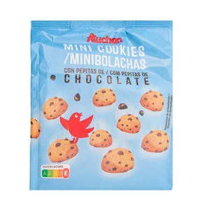PRODUCTO ALCAMPO Galletas mini cookies con pepitas de chocolate 150 g.
