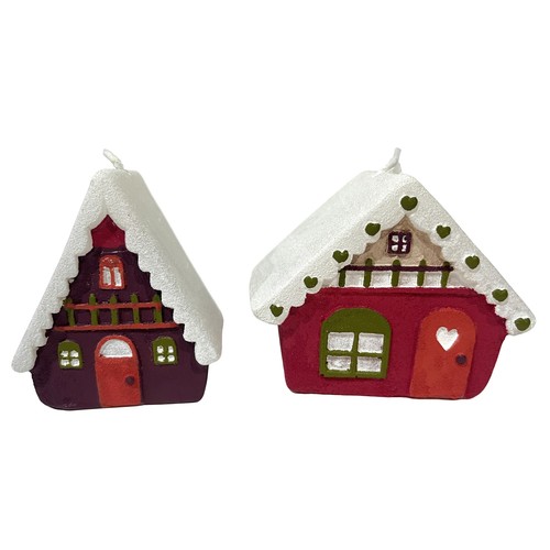 Vela con Forma de Casa Tyrol modelos surtidos para decoración Navidad, SNC
