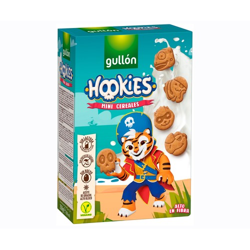 GULLÓN Galletas mini cereales Hookies 250 g.