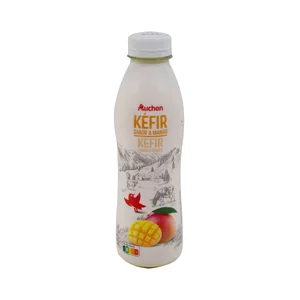 AUCHAN Kefir líquido sabor mango Botella de 486ml. Producto Alcampo