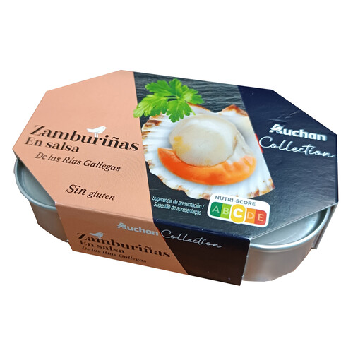 ALCAMPO GOURMET Zamburiñas Rías Gallegas en salsa ALCAMPO GOURMET 65 g.