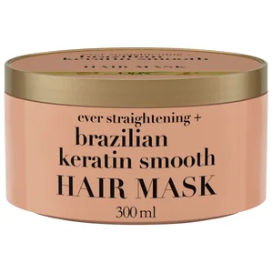 OGX Mascarilla capilar con keratina de Brasil, para cabellos rizados o encrespados 300 ml.