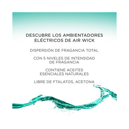 AIR WICK Ambientador eléctrico Nenuco- recambio AIR WICK 19 ml.