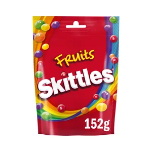 SKITTLES Caramelo blando grajeado con sabor a frutas 174 g.