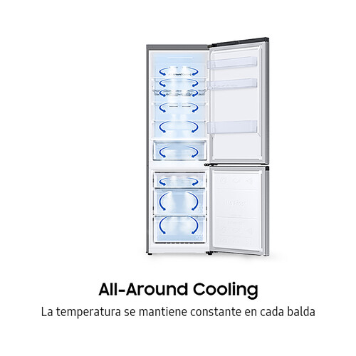Frigorífico combi SAMSUNG RB34T602DSA NO FROST, clasificación