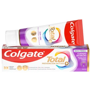 COLGATE Total Prevención acitva + Pasta de dientes que ayuda a prevenir la irritación y recesión de las encias 75 ml.