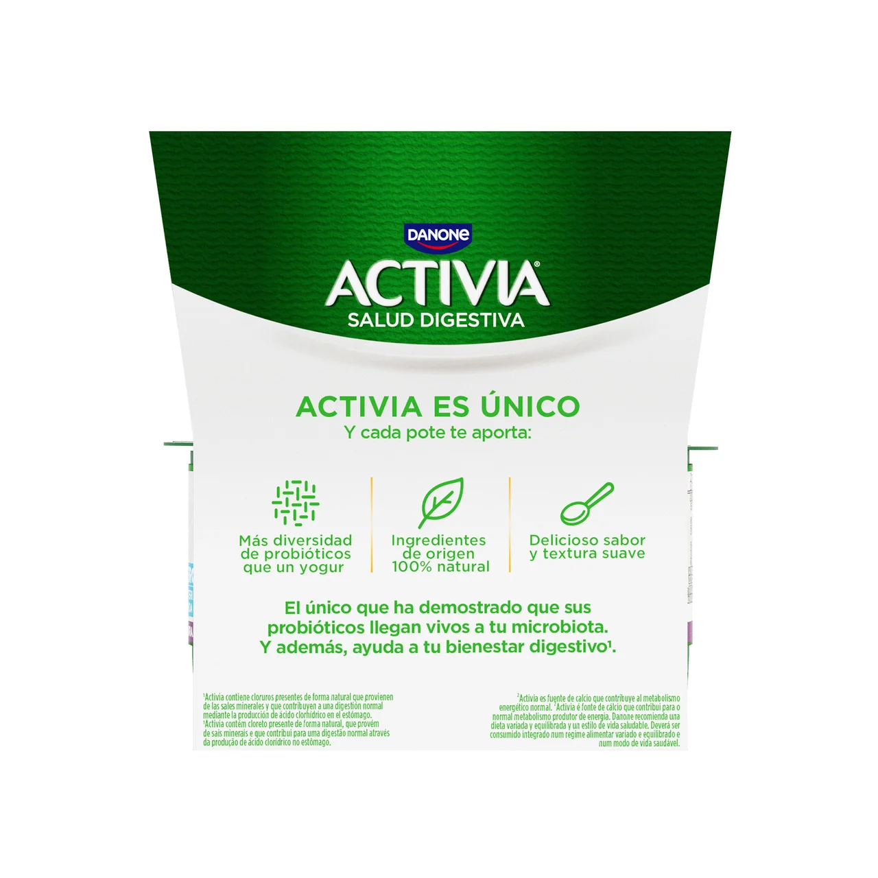 Bífidus desnatado ( 0% materia grasa) y sabor natural 0% de Danone 8 x 120 g.