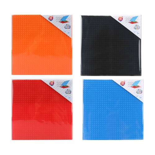 Tablero para juegos de construcción 26x26cm, disponible varios colores, ONE TWO FUN ALCAMPO.