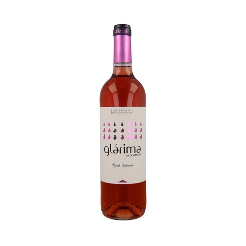 GLÁRIMA  Vino rosado con D.O. Somontano GLÁRIMA botela de 75 cl.