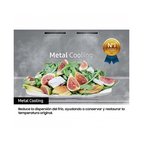 Frigorífico combi SAMSUNG RB38T776CS9/EF NO FROST, clasificación energética: C, H: 203cm, A: 65,8cm, F: 63cm, capacidad total: 385L.