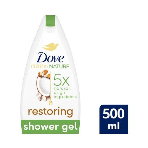 Gel de baño o ducha con aceite de coco y leche de almendras DOVE 500 ml.