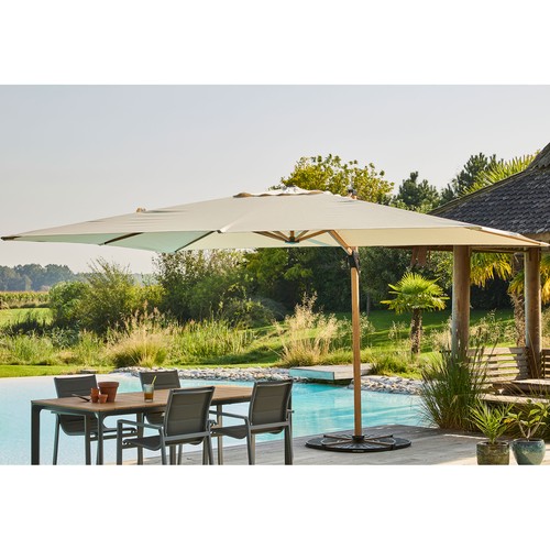 Parasol acero poliéster 2,7 metros, GARDENSTAR.