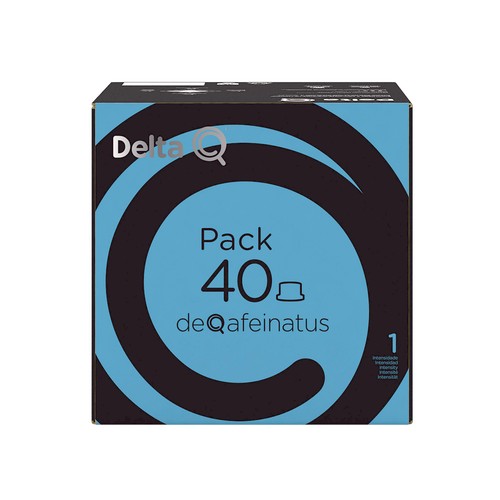 DELTA Q Café en cápsulas deQafeinatus descafeinado 40 uds.
