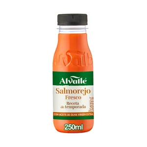 ALVALLE Selección de temporada Salmorejo elaborado con tomate pera y kumato 250 ml.