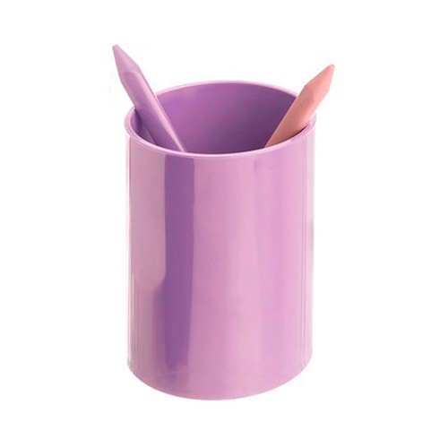 Portalápices plástico reciclado, color morado pastel, ARCHIVO 2000.