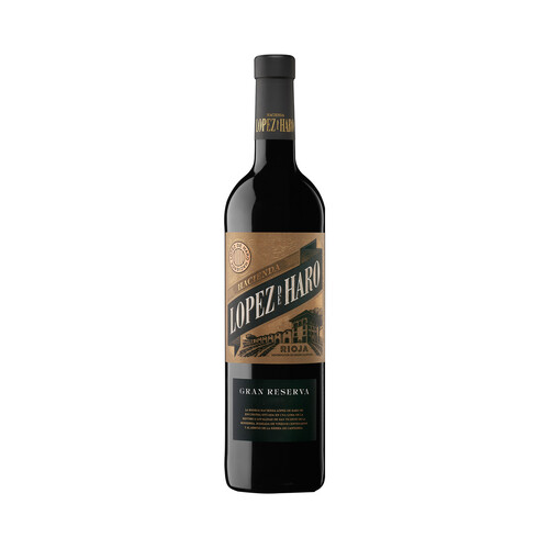 LOPEZ DE HARO  Vino tinto gran reserva con D.O. Ca. Rioja LOPEZ DE HARO botella de 75 cl.