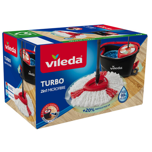 VILEDA Cubo set escurridor con pedal TURBO VILEDA