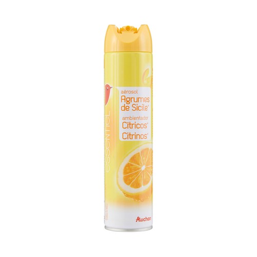 PRODUCTO ALCAMPO Ambientador en  spray con aroma a cítricos 300 ml.