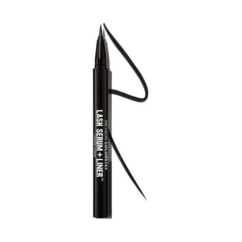 REVLON Colorstay tono negro Lapíz de ojos (eyeliner) líquido + suero de pestañas.