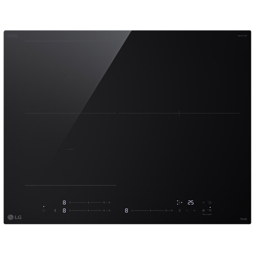 Placa inducción LG CBIZ2432B, Flex inducción, 4 zonas de cocción, zona grande 28cm, potencia: 7400W, control táctil,A: 59cm.