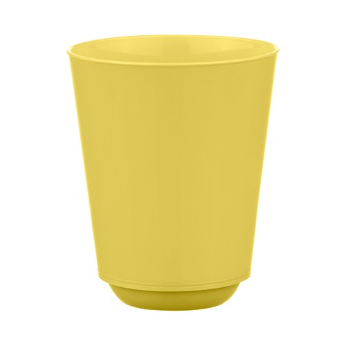 Vaso reutilizable Kids 23cl plástico, color amarillo. ACTUEL