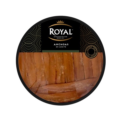 ROYAL Anchoas en aceite vegetal 135 g.