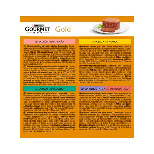 PURINA GOURMET comida para gatos húmeda carne PURINA GOURMET 85 g. x 85 g.