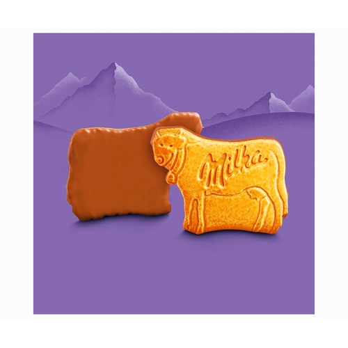 MILKA galletas Choco Moo con chocolate con leche 120 g.