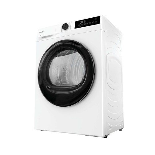 Secadora por condensación con bomba de calor CANDY GD 9N2B-S, capacidad de secado: 9KG, clasificación energética: D, H: 84,5cm, A: 59,5cm, F: 61,6cm.