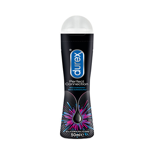 Gel lubricante íntimo con base de silicona, apto para sexo anal DUREX Perfect connection 50 ml.
