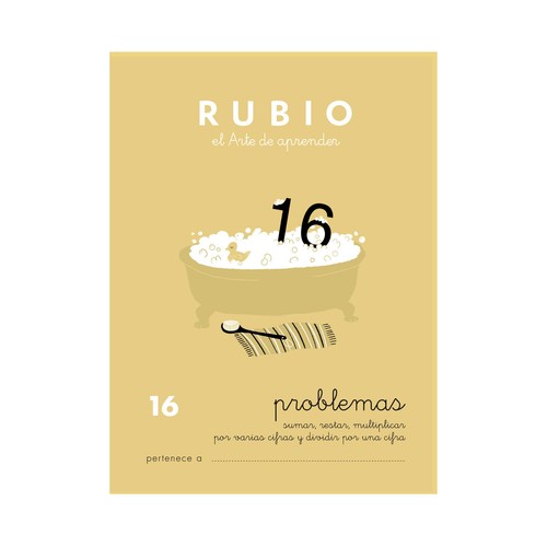 Matemáticas, Problemas 16, sumar, restar y multiplicar por una cifra y dividir por 1, 10-11 años RUBIO.