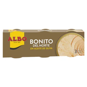 ALBO Bonito del Norte en aceite de oliva pack 3 uds. x 67 g.