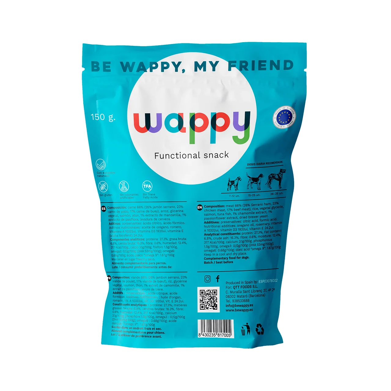 Snack functional calming 150 g.
