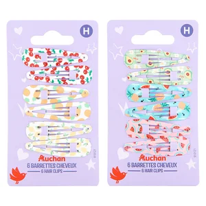 PRODUCTO ALCAMPO Pinza rectangular (pasadores) para cabello con diseño infantil 6 uds.