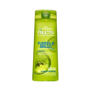 FRUCTIS Champú fortificante 2 en 1, para cabellos normaes FRUCTIS Fuerza y brillo de Garnier 360 ml.