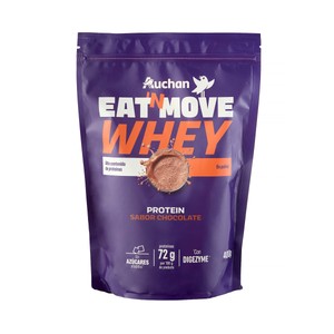 PRODUCTO ALCAMPO Whey protein sabor chocolate, con Digezyme y bajo contenido en azúcares 400 g.